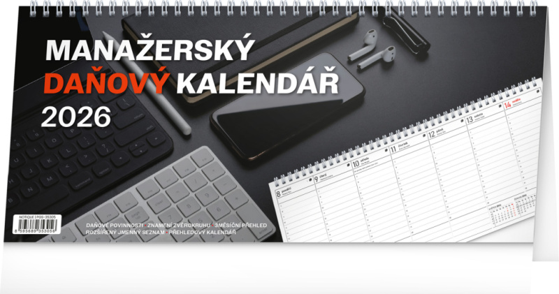 NOTIQUE Stolní kalendář Manažerský daňový 2026