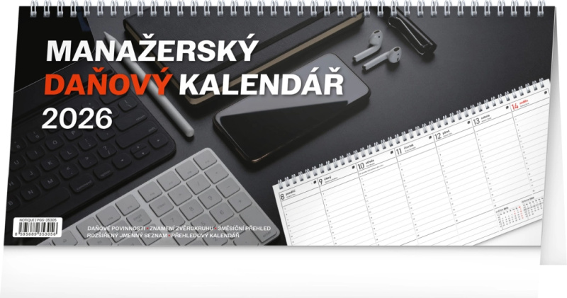 NOTIQUE Stolní kalendář Manažerský daňový 2026