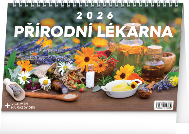 Stolní kalendář Přírodní lékárna 2026