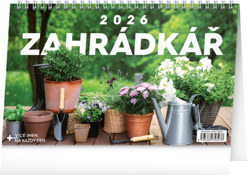 Stolní kalendář pro zahrádkáře na rok 2026