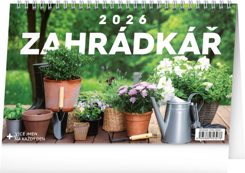 Stolní kalendář pro zahrádkáře na rok 2026