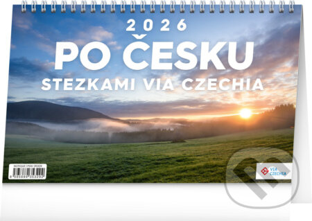 Stolní kalendář Po Česku stezkami Via Czechia 2026