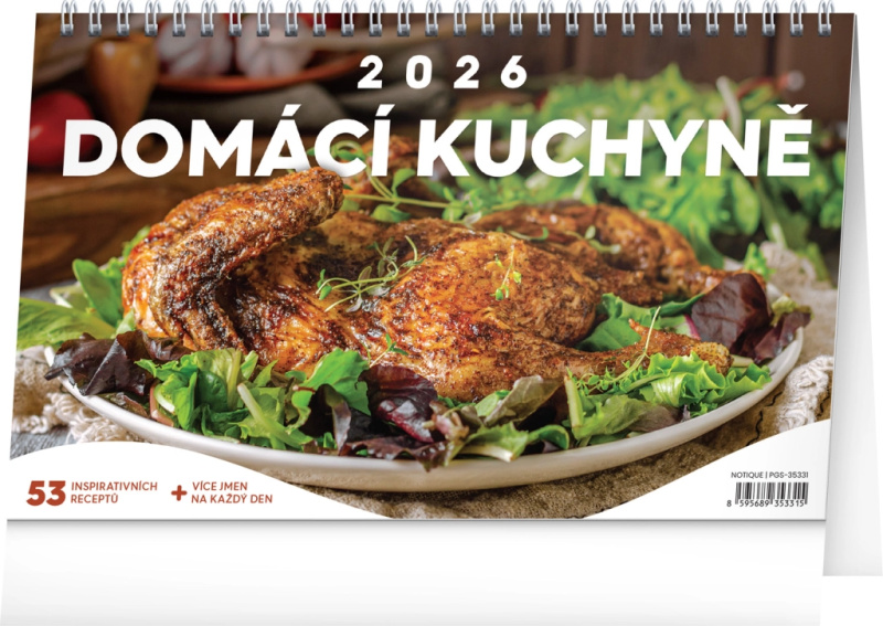 Domácí kuchyně 2026 - stolní kalendář - kniha z kategorie Stolní kalendáře