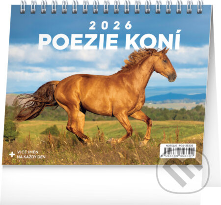 Stolní kalendář Poezie koní 2026