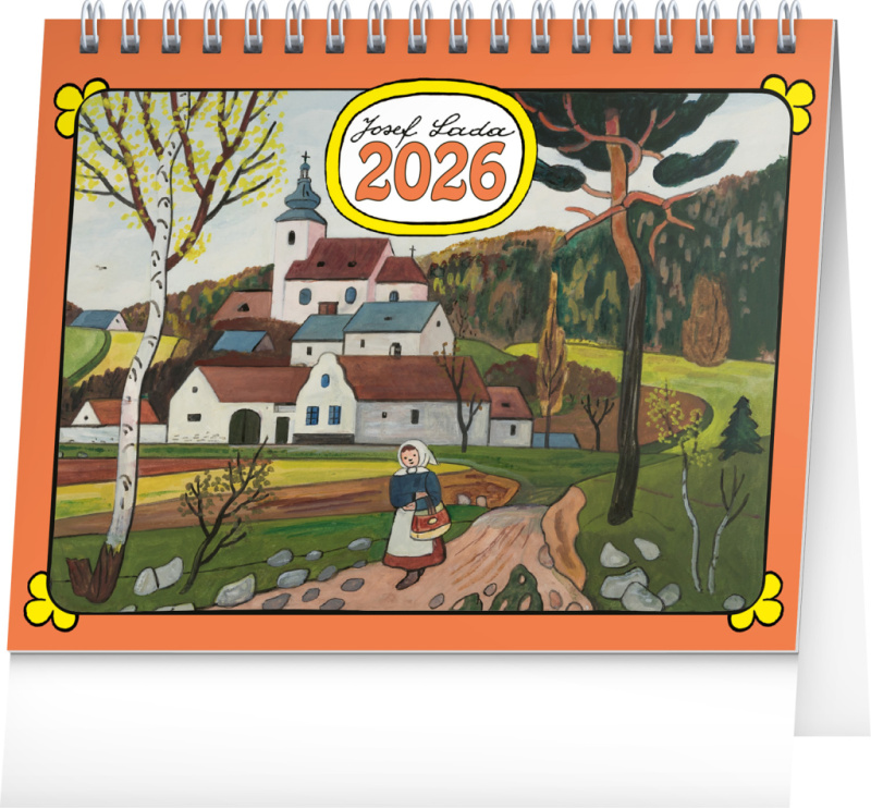 Stolní kalendář 2026 s ilustracemi Josefa Lady
