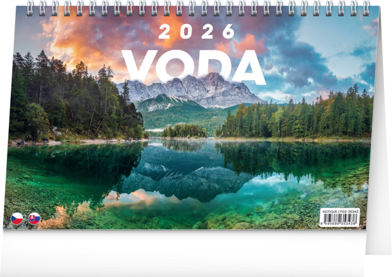 Stolní kalendář Voda 2026