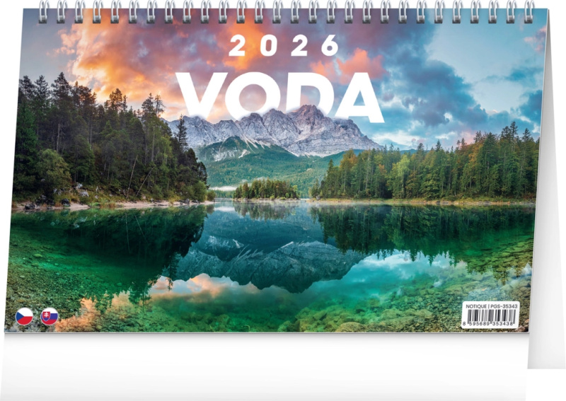 Stolní kalendář Voda 2026