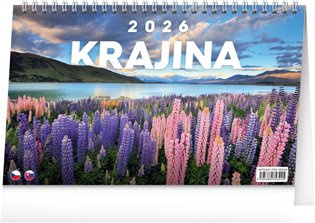 Stolní kalendář Krajina 2026