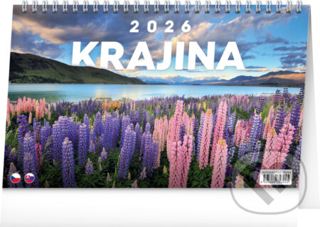 Stolní kalendář Krajina 2026