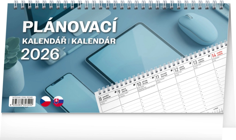 NOTIQUE Stolový Plánovací kalendář / kalendár 2026