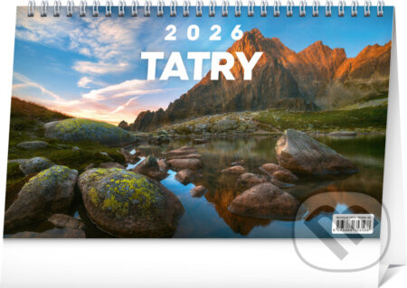 NOTIQUE Stolový kalendár Tatry 2026 (riadkový)