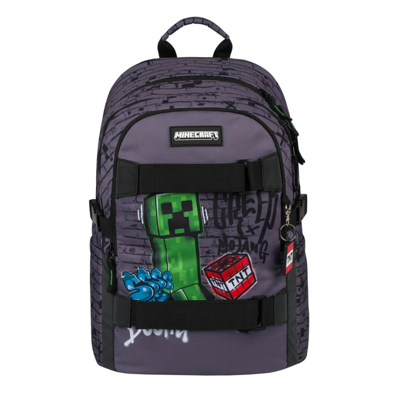 BAAGL Školní batoh Skate Minecraft TNT Vícebarevná