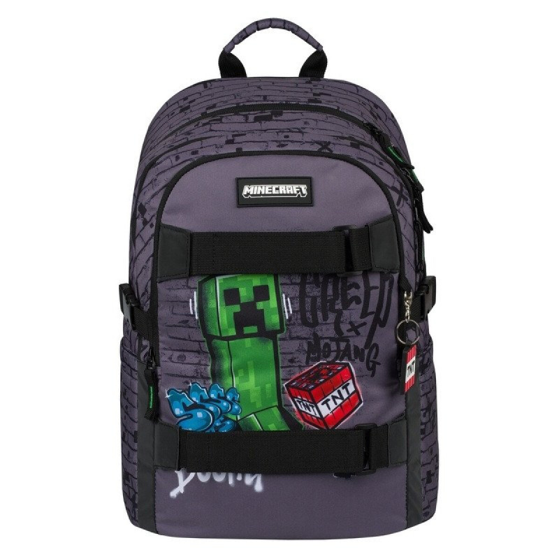 BAAGL Školní batoh Skate Minecraft TNT Vícebarevná