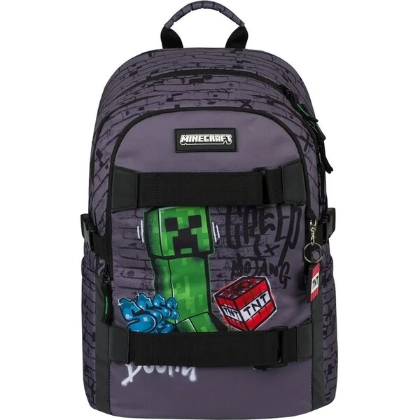 BAAGL Školní batoh Skate Minecraft TNT Vícebarevná
