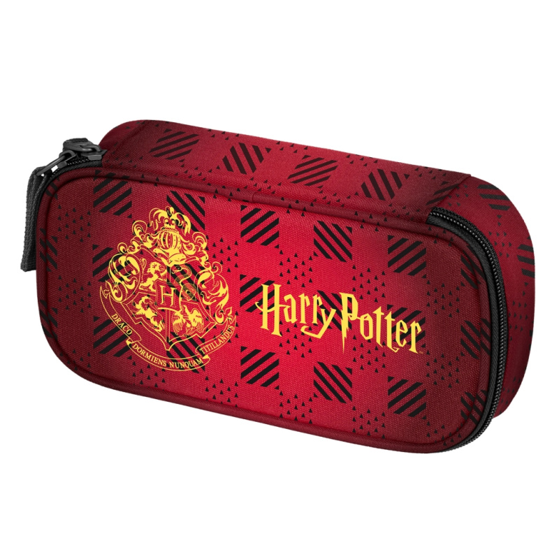 Školní penál etue Harry Potter Bradavice, vínový