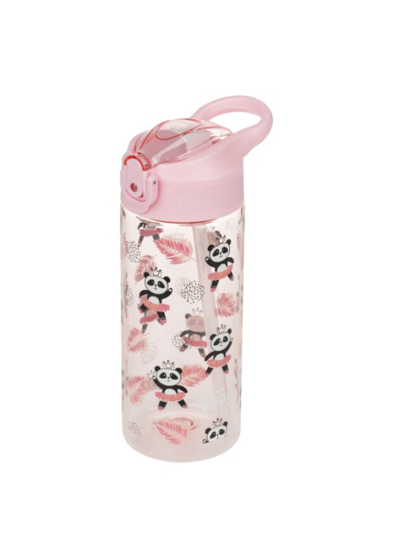 BAAGL Tritanová láhev na pití s brčkem Panda 500 ml Presco Group