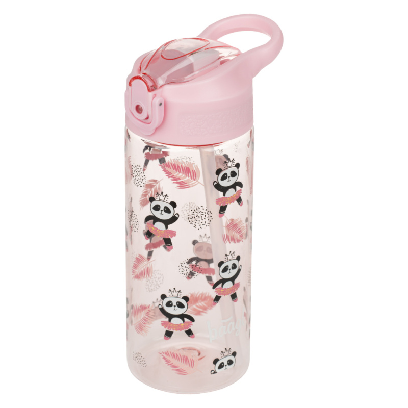 BAAGL Tritanová láhev na pití s brčkem Panda 500 ml Presco Group