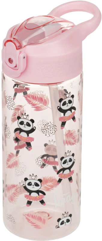 BAAGL Tritanová láhev na pití s brčkem Panda 500 ml Presco Group