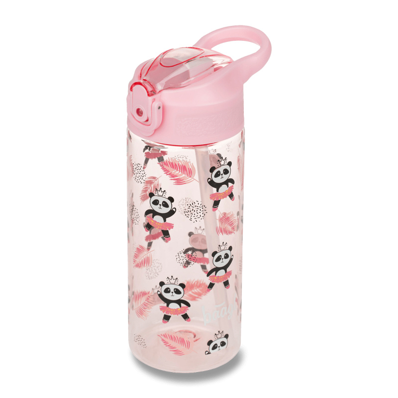 BAAGL Tritanová láhev na pití s brčkem Panda 500 ml Presco Group
