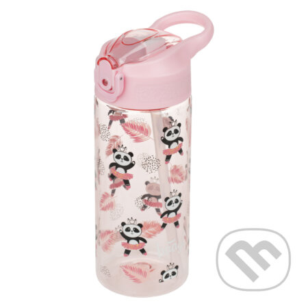 BAAGL Tritanová láhev na pití s brčkem Panda 500 ml Presco Group