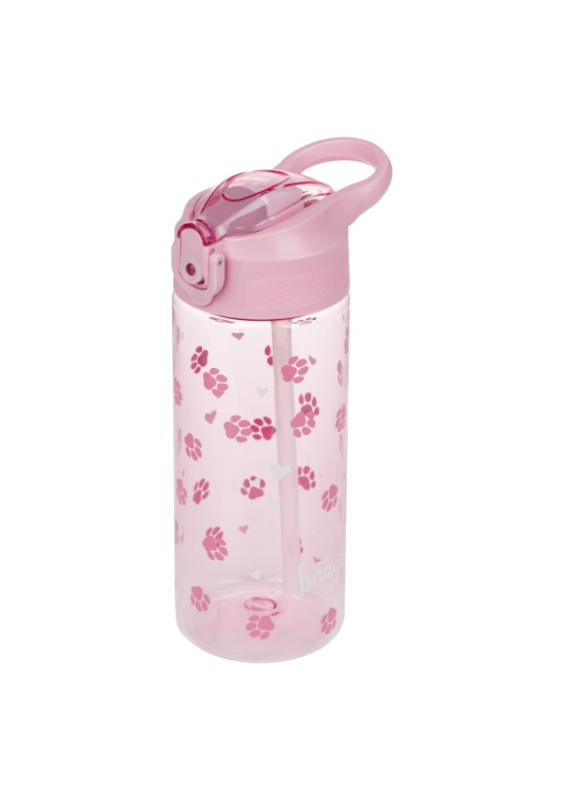 BAAGL Tritanová láhev na pití s brčkem Tlapky 500 ml Presco Group