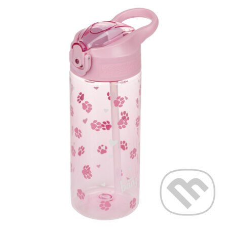 BAAGL Tritanová láhev na pití s brčkem Tlapky 500 ml Presco Group
