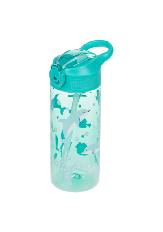 BAAGL Tritanová láhev na pití s brčkem Delfín 500 ml Presco Group