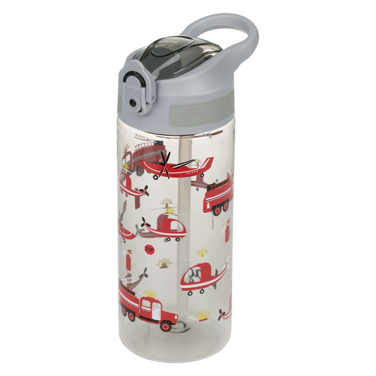 BAAGL Tritanová láhev na pití s brčkem Záchranáři 500 ml Presco Group