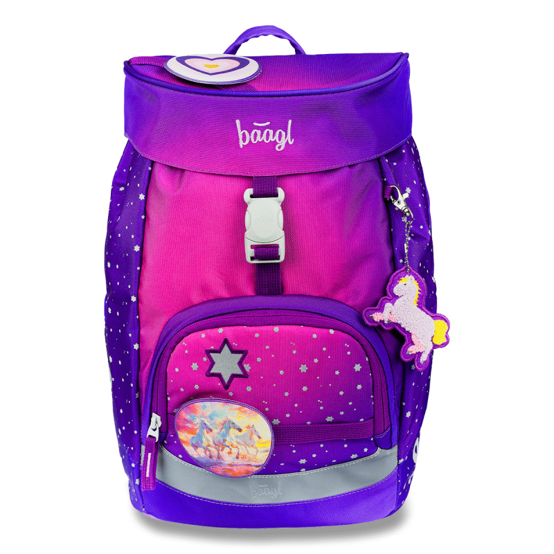 BAAGL Školní batoh Airy Koně srdce Presco Group