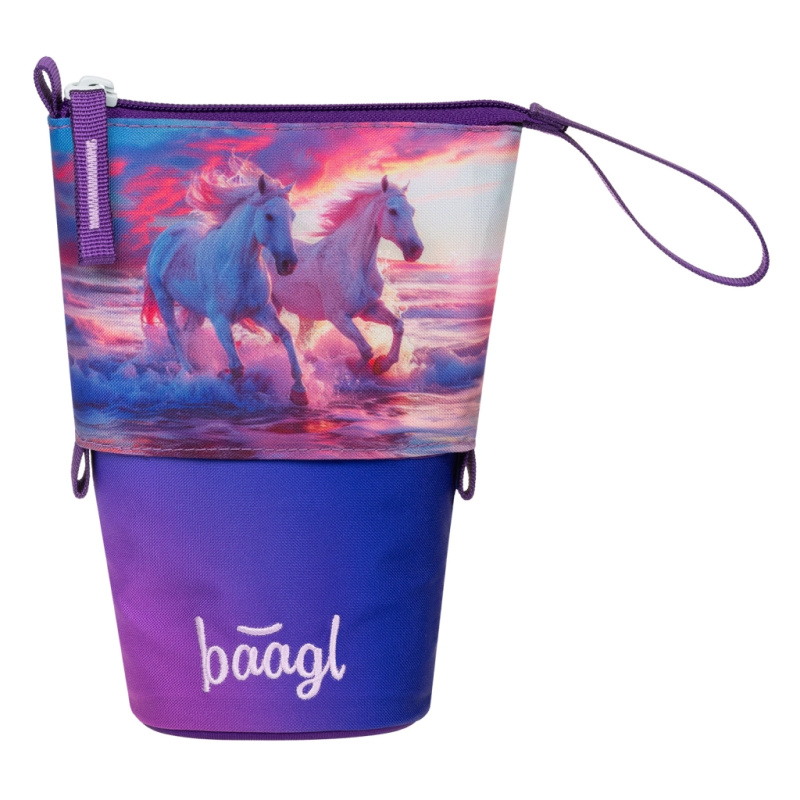 BAAGL Školní penál Pastelkovník Koně Srdce GRS Presco Group