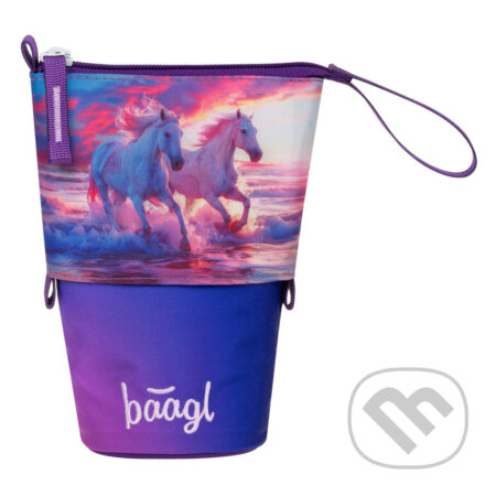 BAAGL Školní penál Pastelkovník Koně Srdce GRS Presco Group