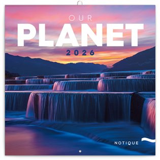 Notique poznámkový kalendář Naše planeta 2026, 30 x 30 cm