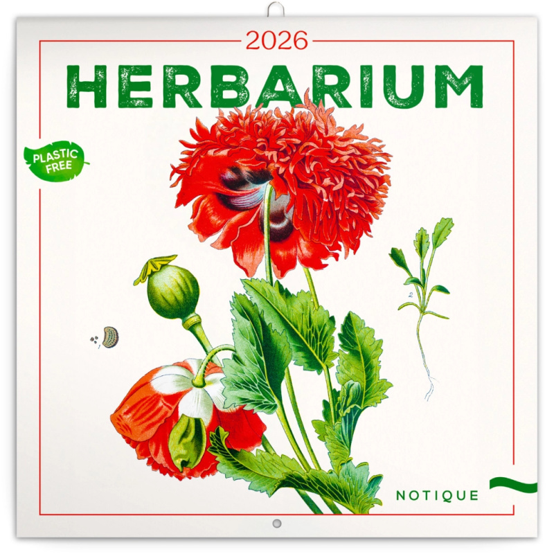 Poznámkový kalendář Herbář 2026