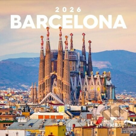 Nástěnný kalendář Barcelona 2026, 30 x 30 cm