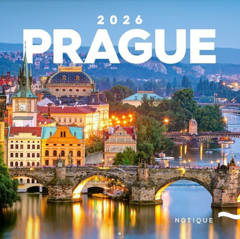 Poznámkový kalendář Praha 2026