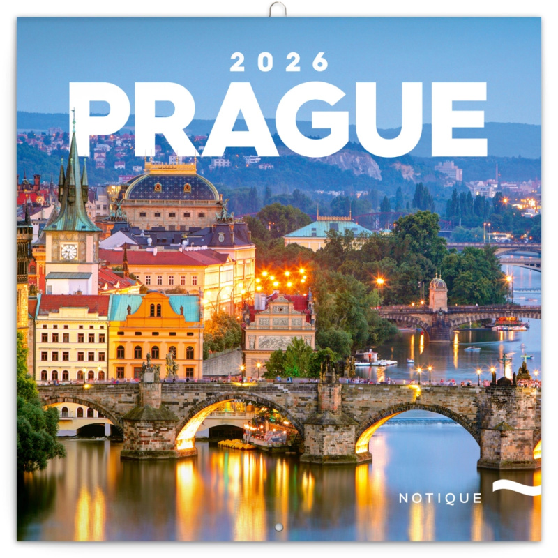 Poznámkový kalendář Praha 2026