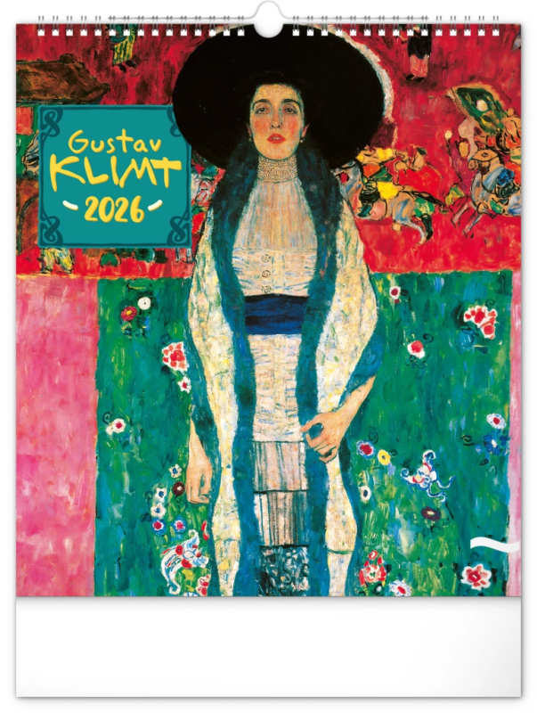 NOTIQUE Nástěnný kalendář Gustav Klimt 2026, 30 x 34 cm Presco Group