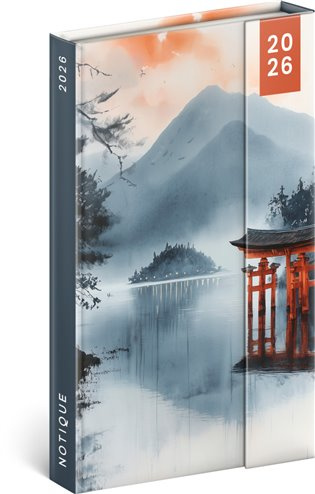 Týdenní magnetický diář 2026 Japonsko 13x21 cm