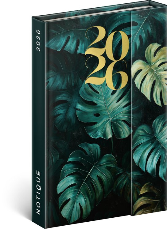 Týdenní magnetický diář Monstera 2026