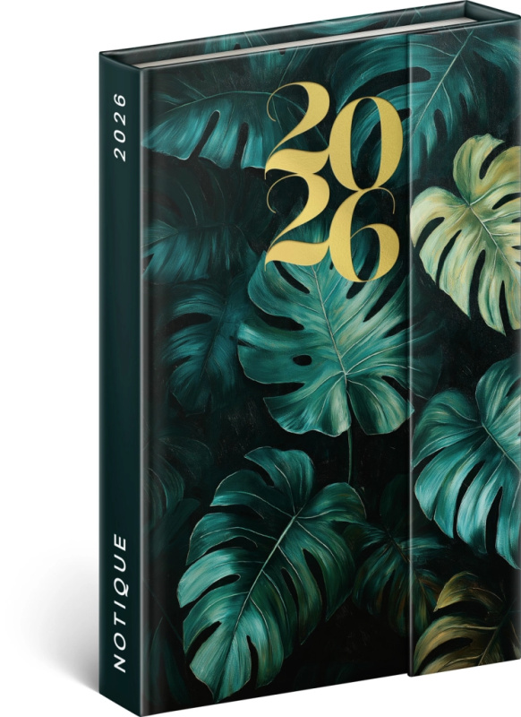Týdenní magnetický diář Monstera 2026