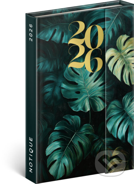 Týdenní magnetický diář Monstera 2026
