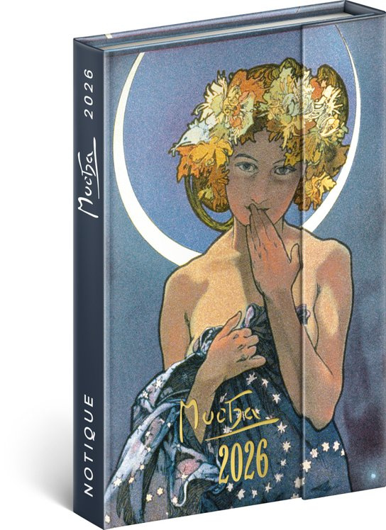 Týdenní magnetický diář Alfons Mucha 2026
