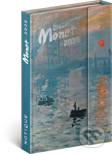 Týdenní magnetický diář Claude Monet 2026, 11 x 16 cm