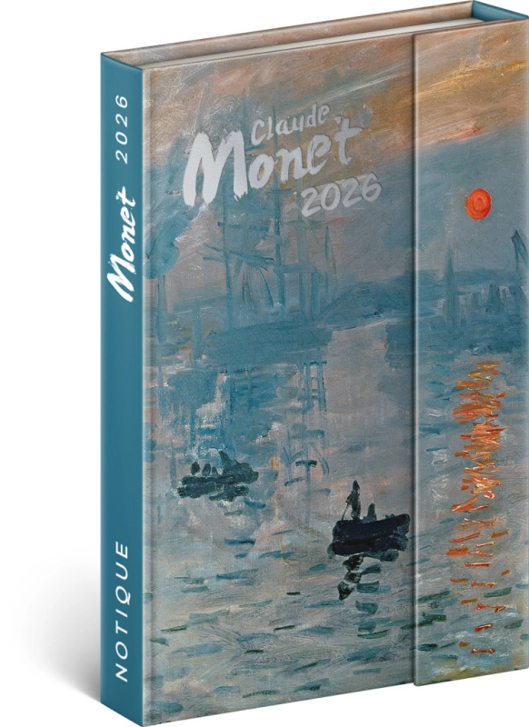 Týdenní diář Claude Monet 2026, 11 x 16 cm