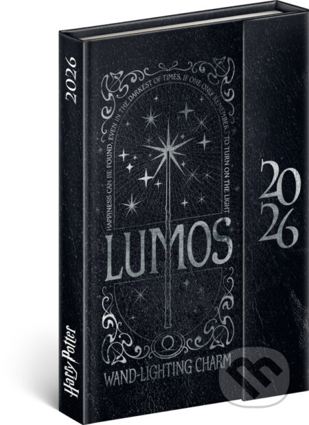 Týdenní magnetický diář Harry Potter Lumos 2026, 11 x 16 cm