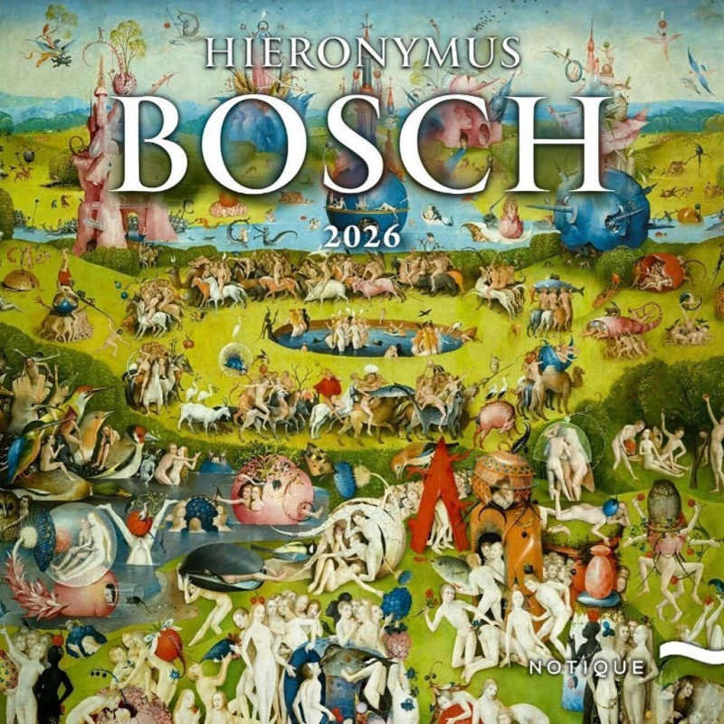 Poznámkový kalendář Hieronymus Bosch 2026