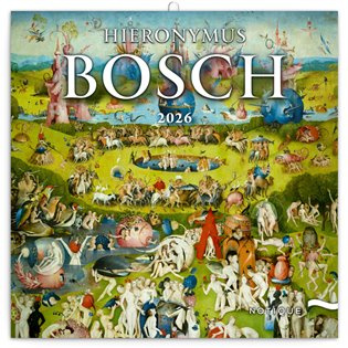 Poznámkový kalendář Hieronymus Bosch 2026
