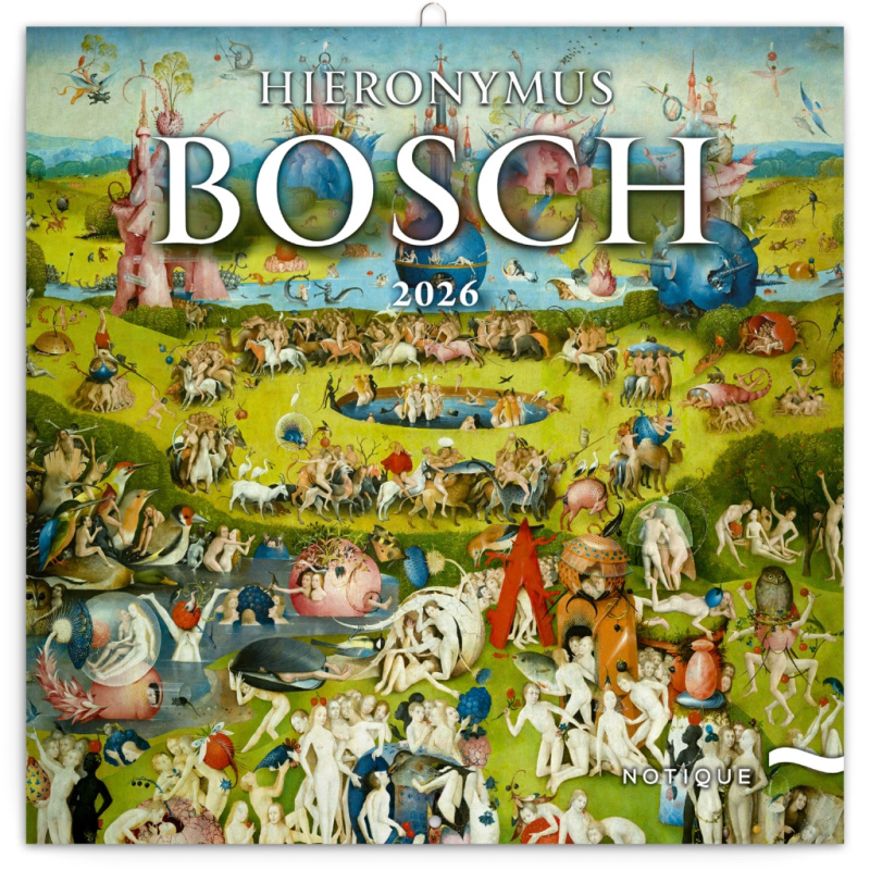Poznámkový kalendář Hieronymus Bosch 2026