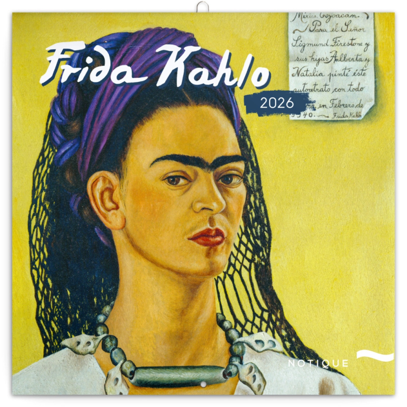 Poznámkový kalendář Frida Kahlo 2026