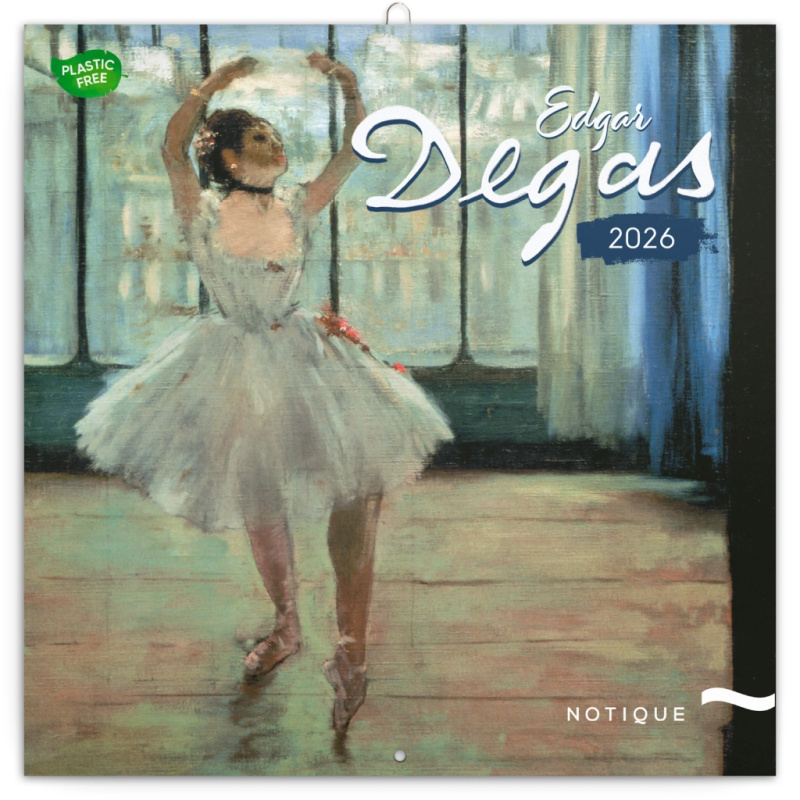 Poznámkový kalendář Edgar Degas 2026